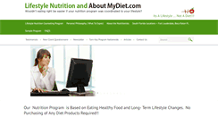 Desktop Screenshot of aboutmydiet.com