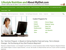 Tablet Screenshot of aboutmydiet.com